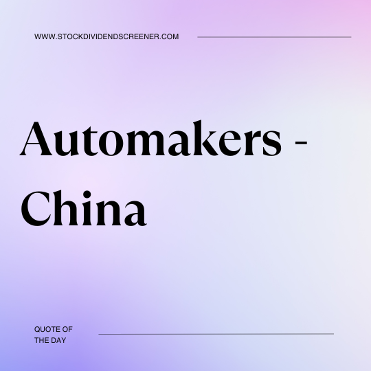 Automakers China